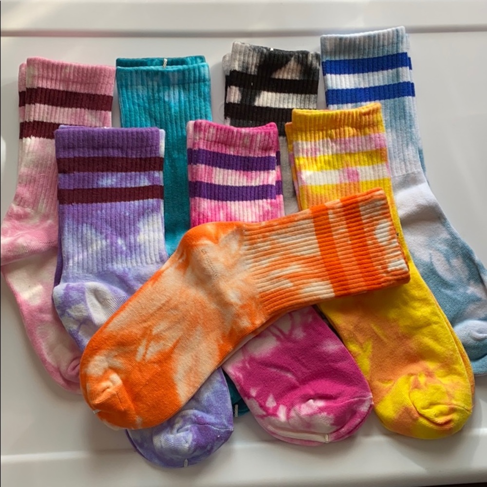 Tie dye socks 5pairs for $25